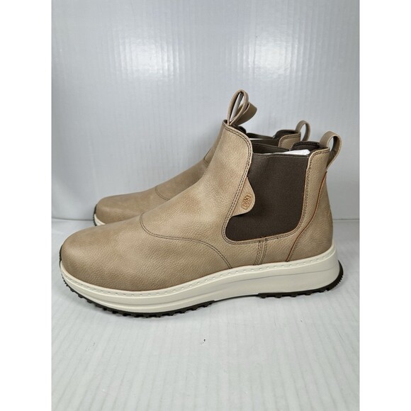 Size 11 Hey Dude Mens Tahoe Chelsea Classic Shoes Boots Timber Birch Brown NEW main image 8
